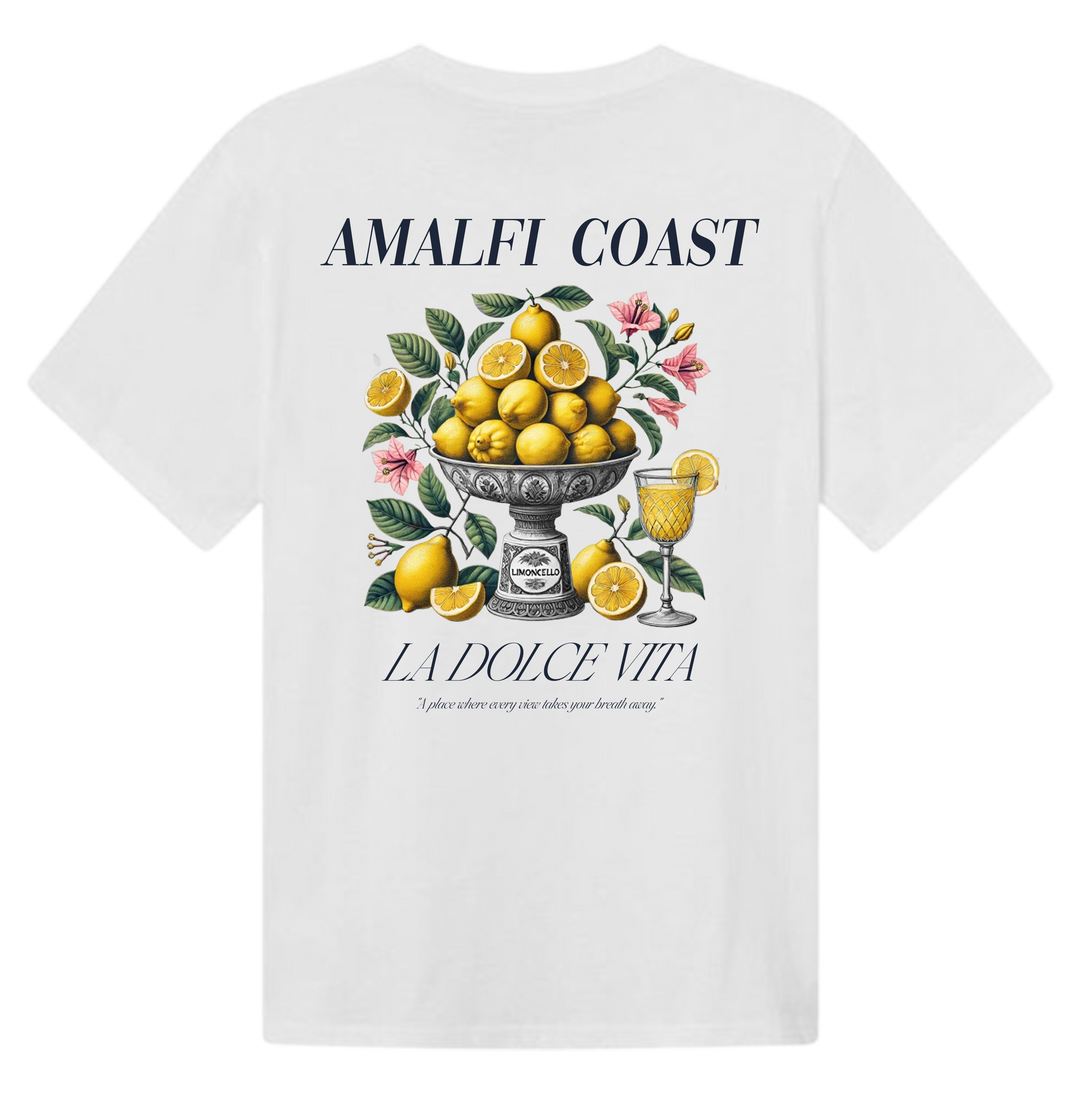 Amalfi oversized heavyweight cotton T‑shirt in white