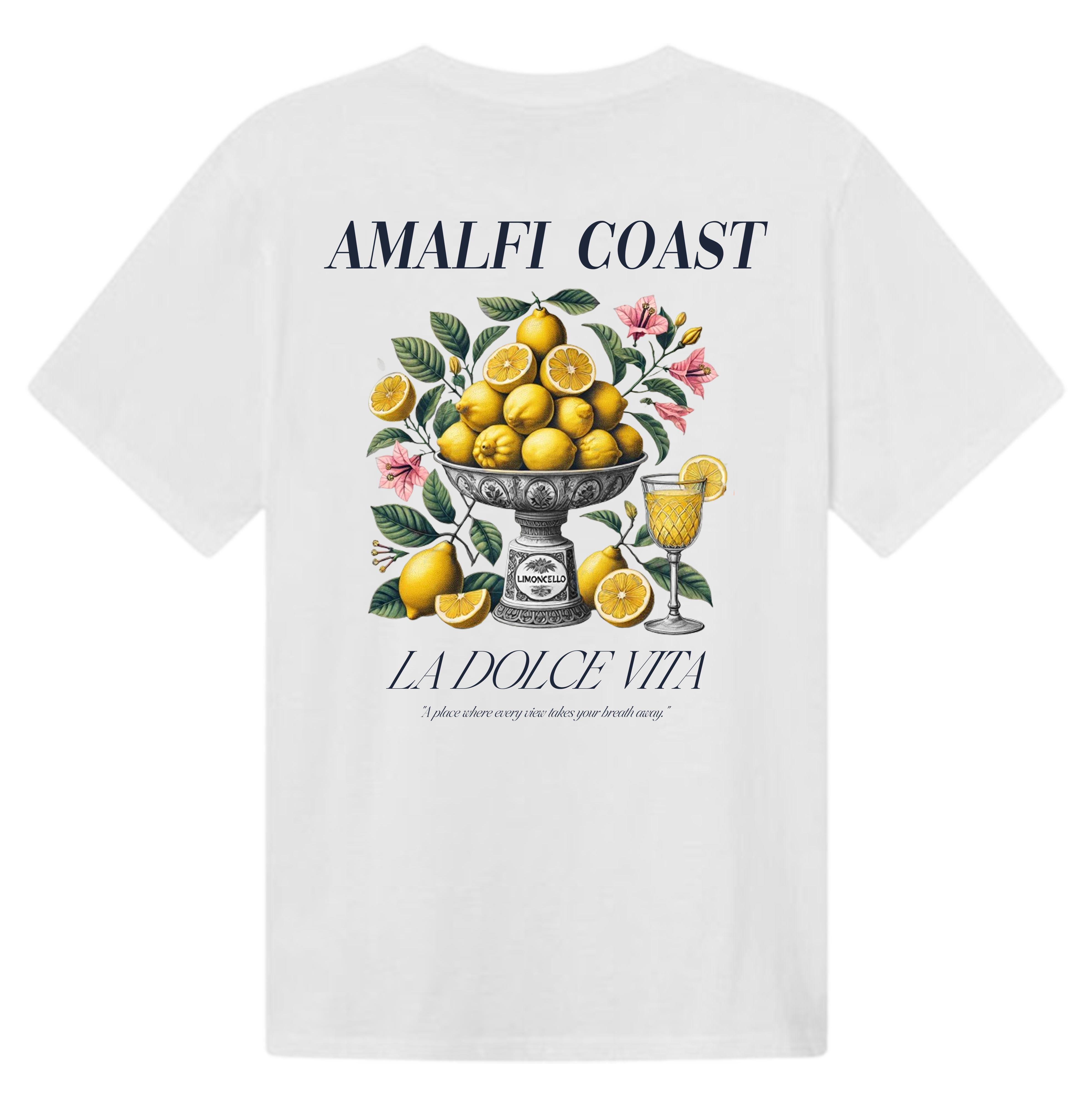 Amalfi oversized heavyweight cotton T‑shirt in white