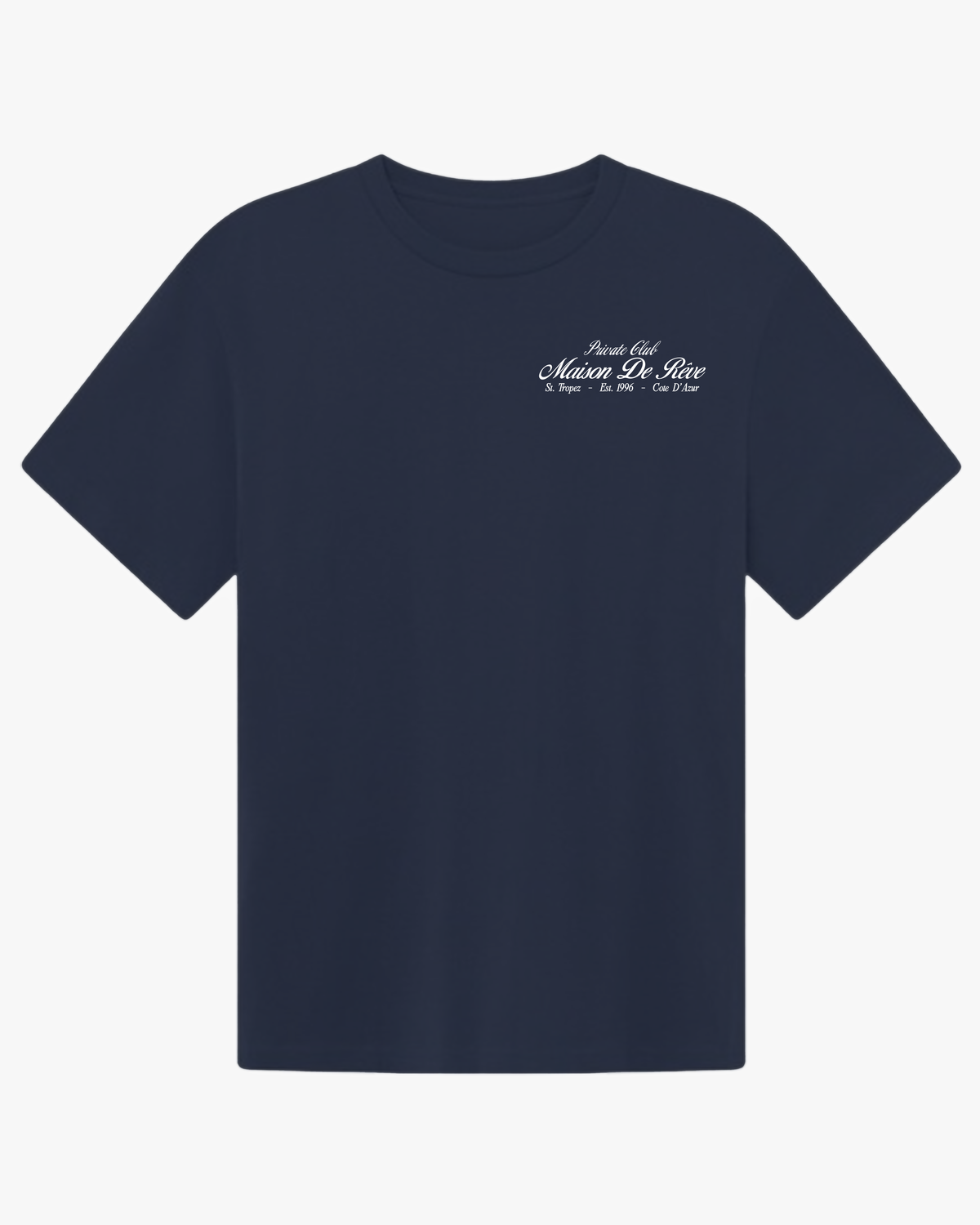 Oversized heavyweight cotton T‑shirt in blue