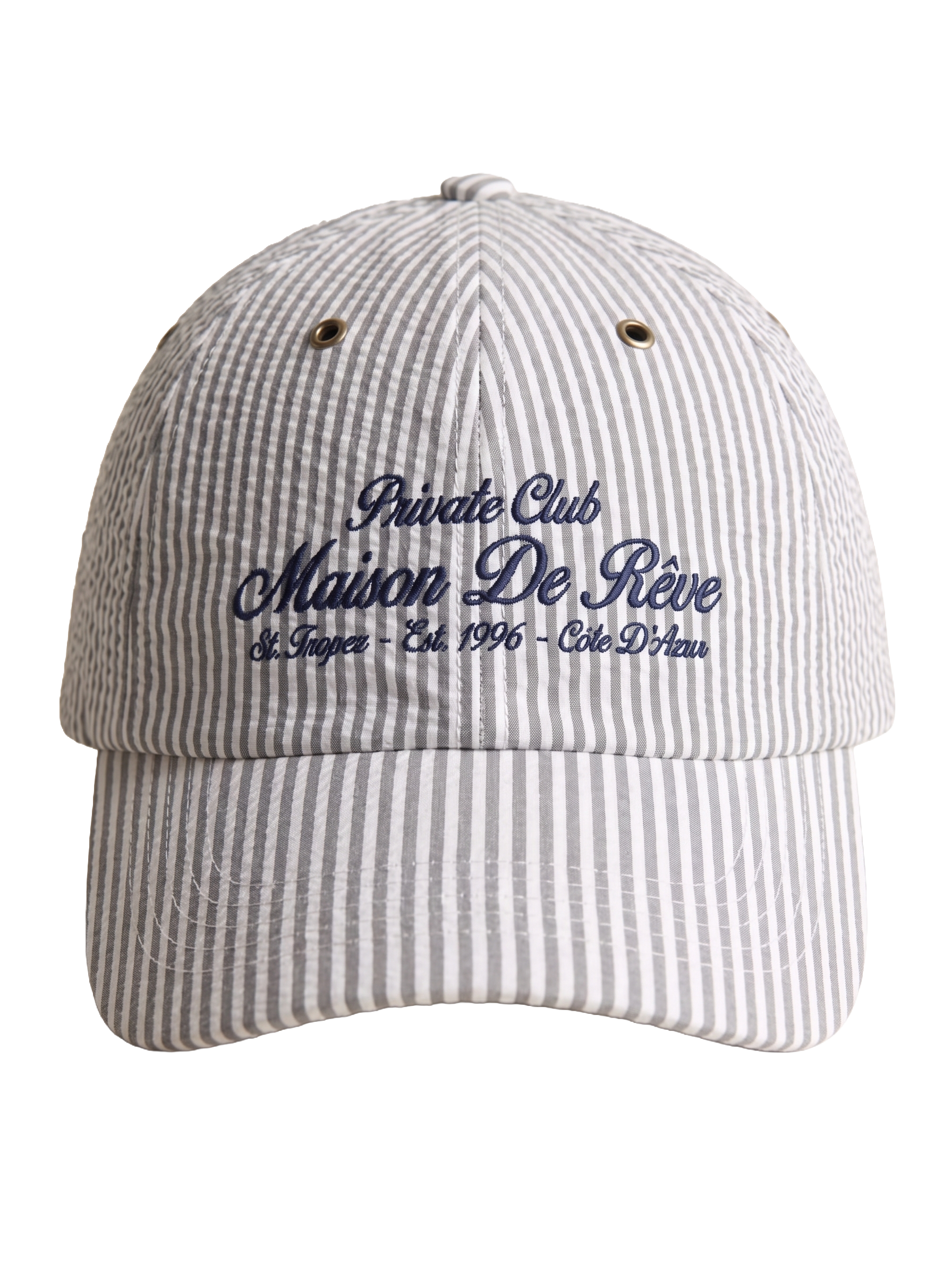 Grey Striped Hat