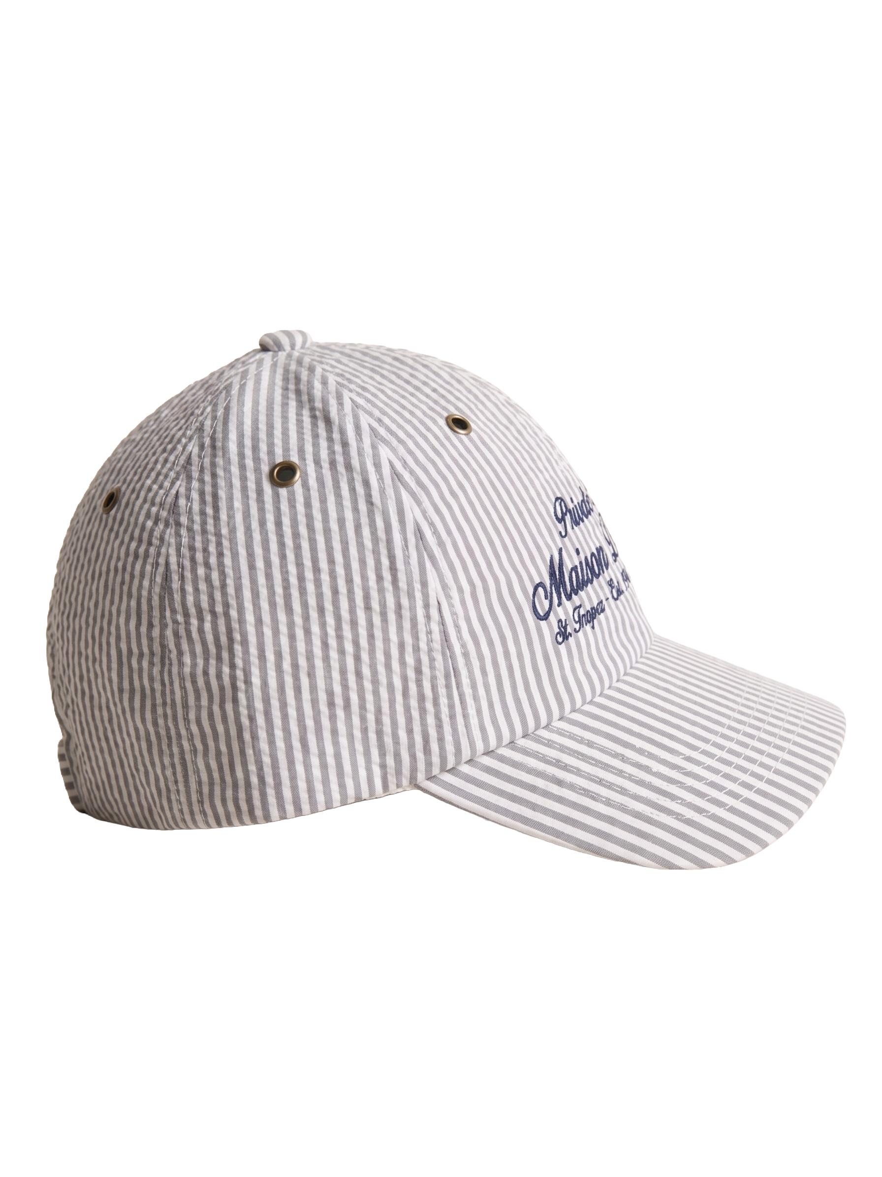 Grey Striped Hat