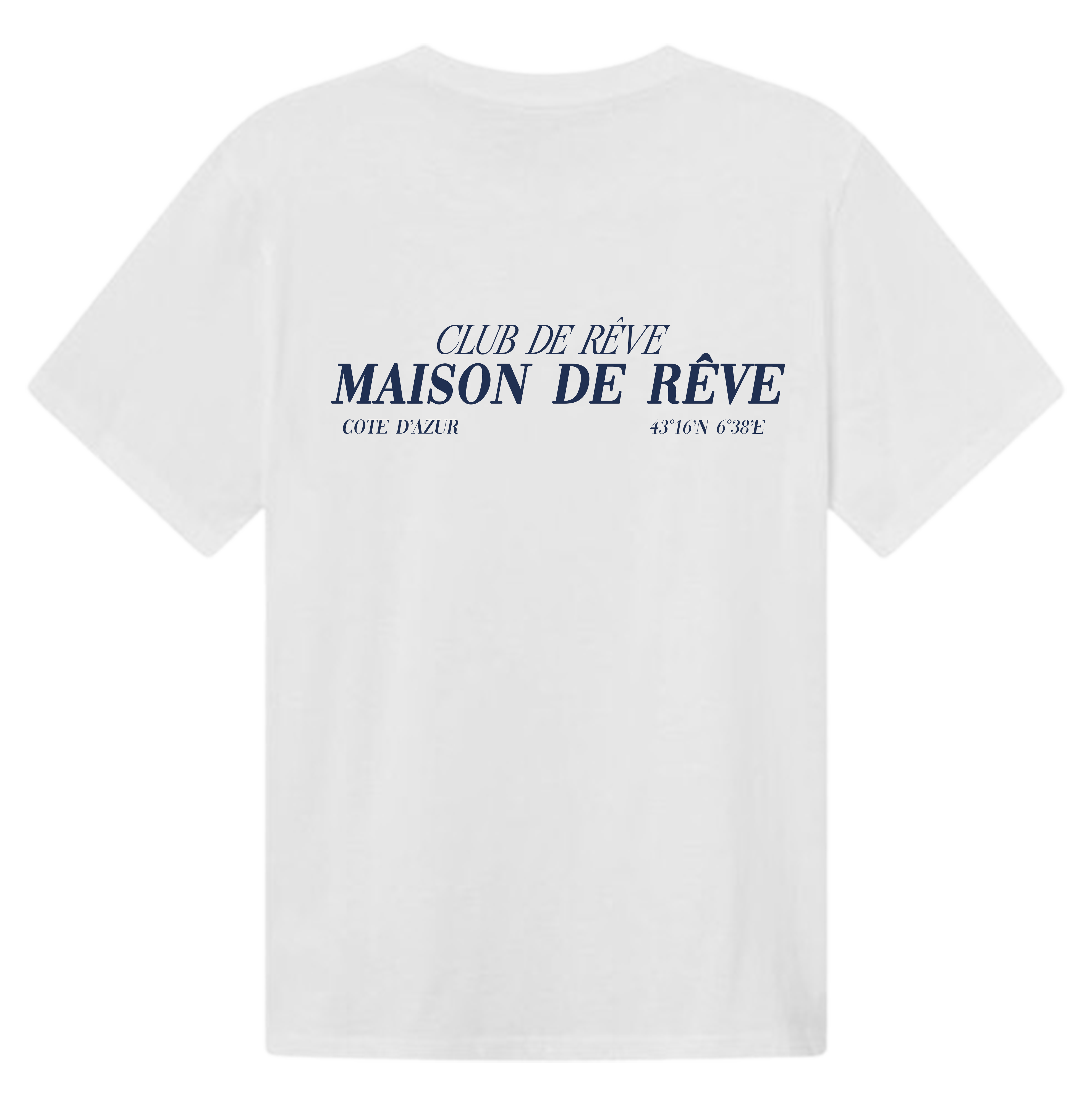 Club De Rêve oversized heavyweight cotton T‑shirt white
