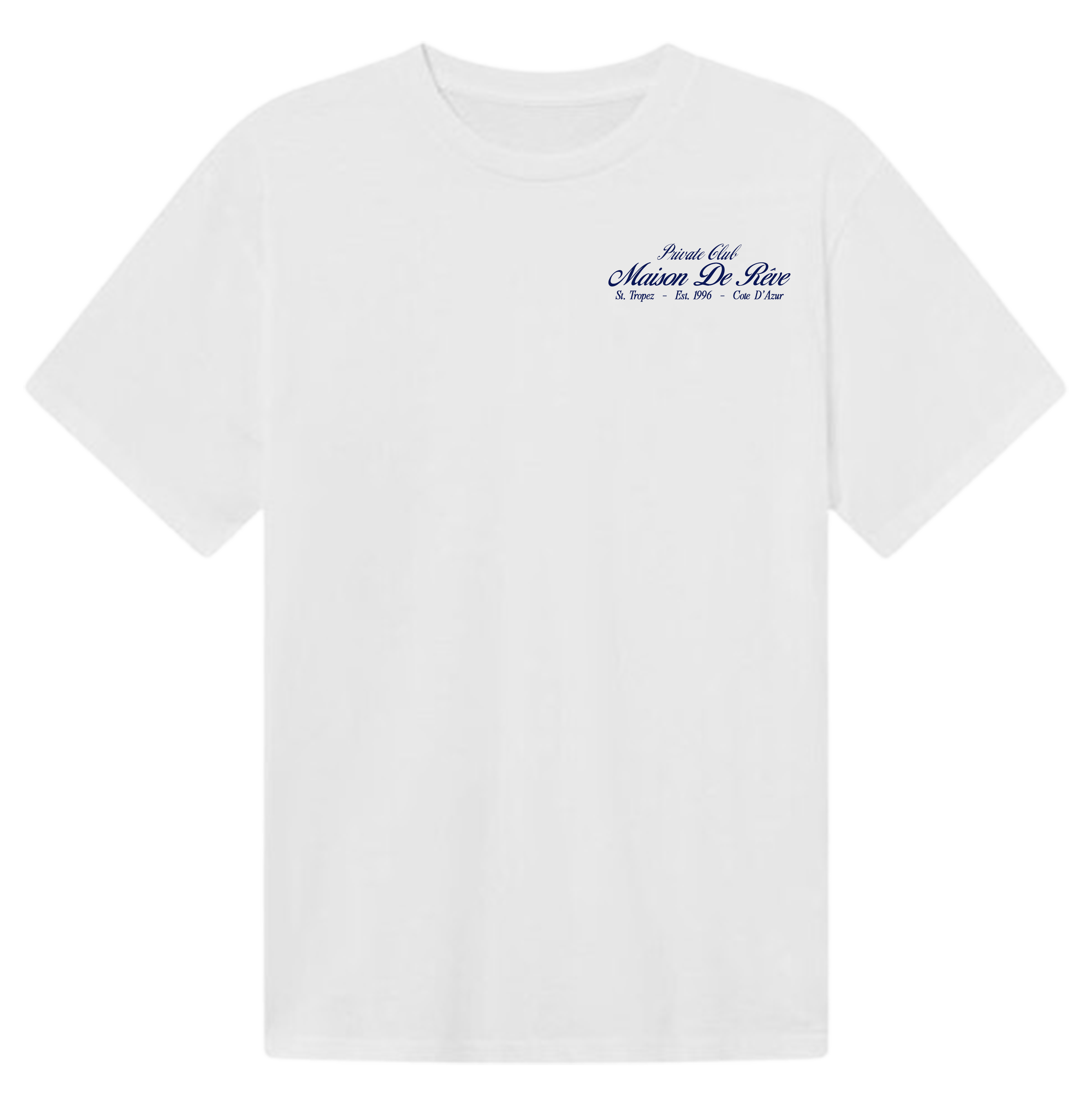 Oversized heavyweight cotton T‑shirt in white