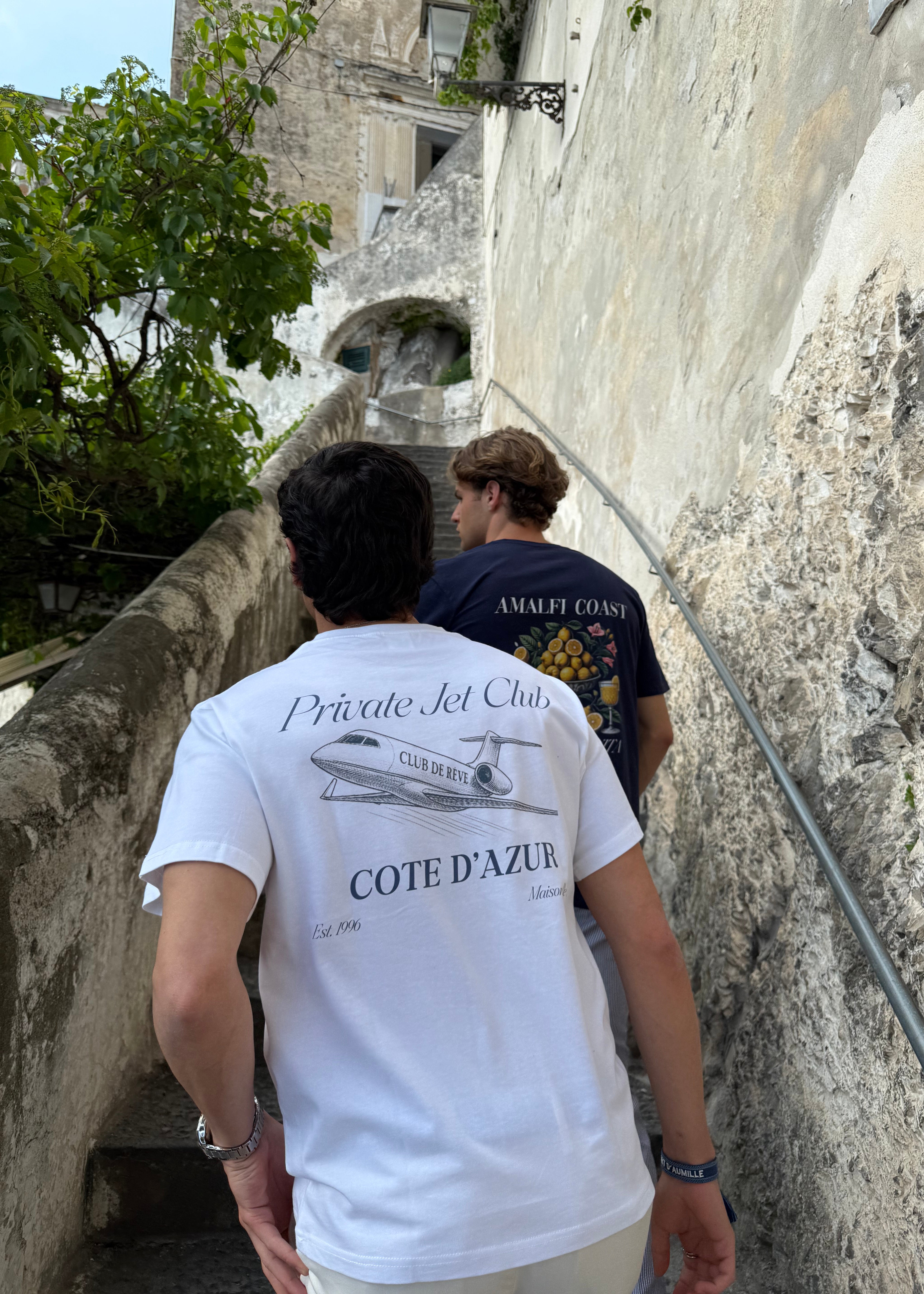 Private Jet oversized heavyweight T‑shirt wihite