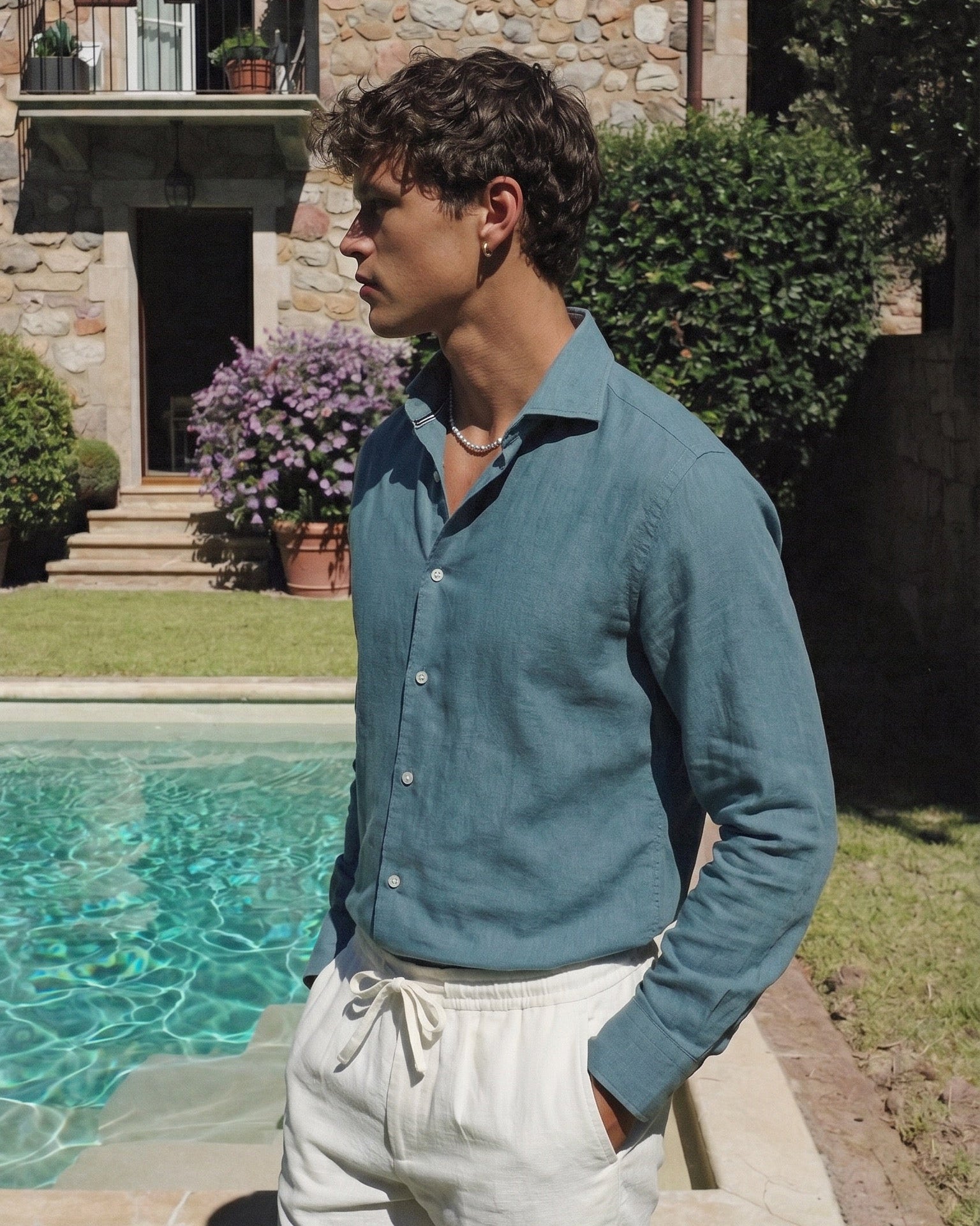 Côte d'Azur Linen Shirt