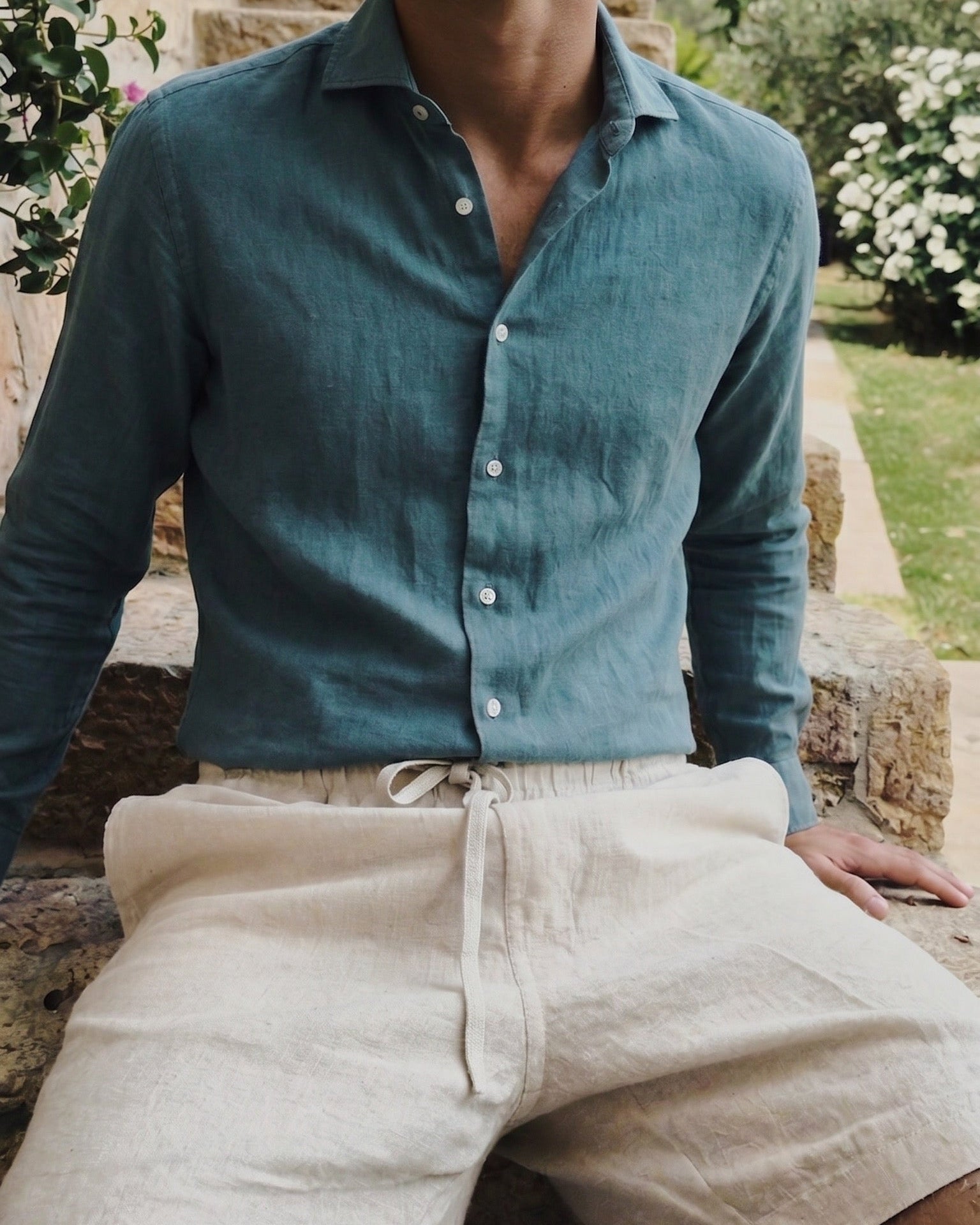 Côte d'Azur Linen Shirt