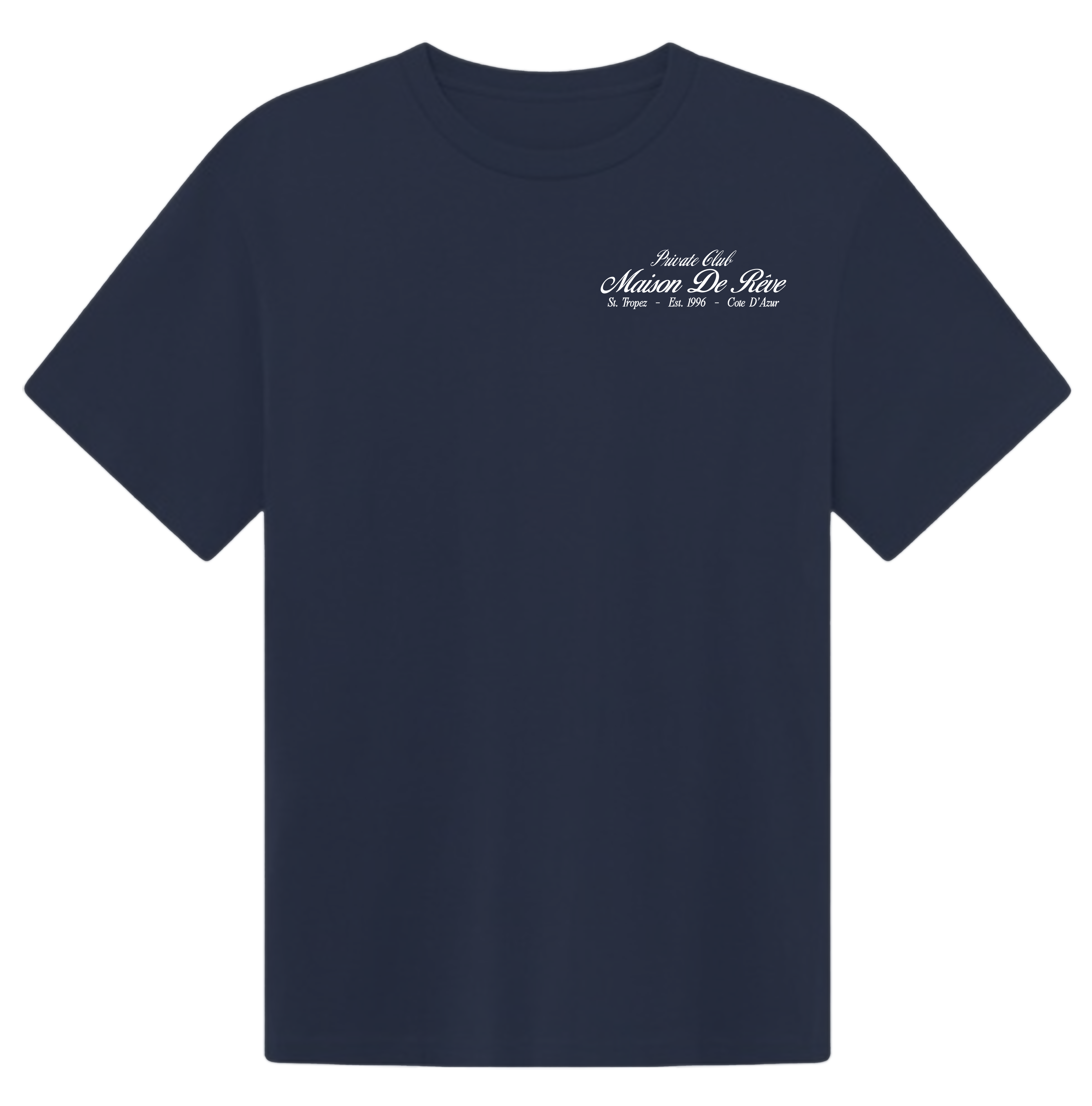 Oversized heavyweight cotton T‑shirt in blue