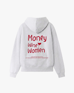 Money, Wine, Women Hoodie
