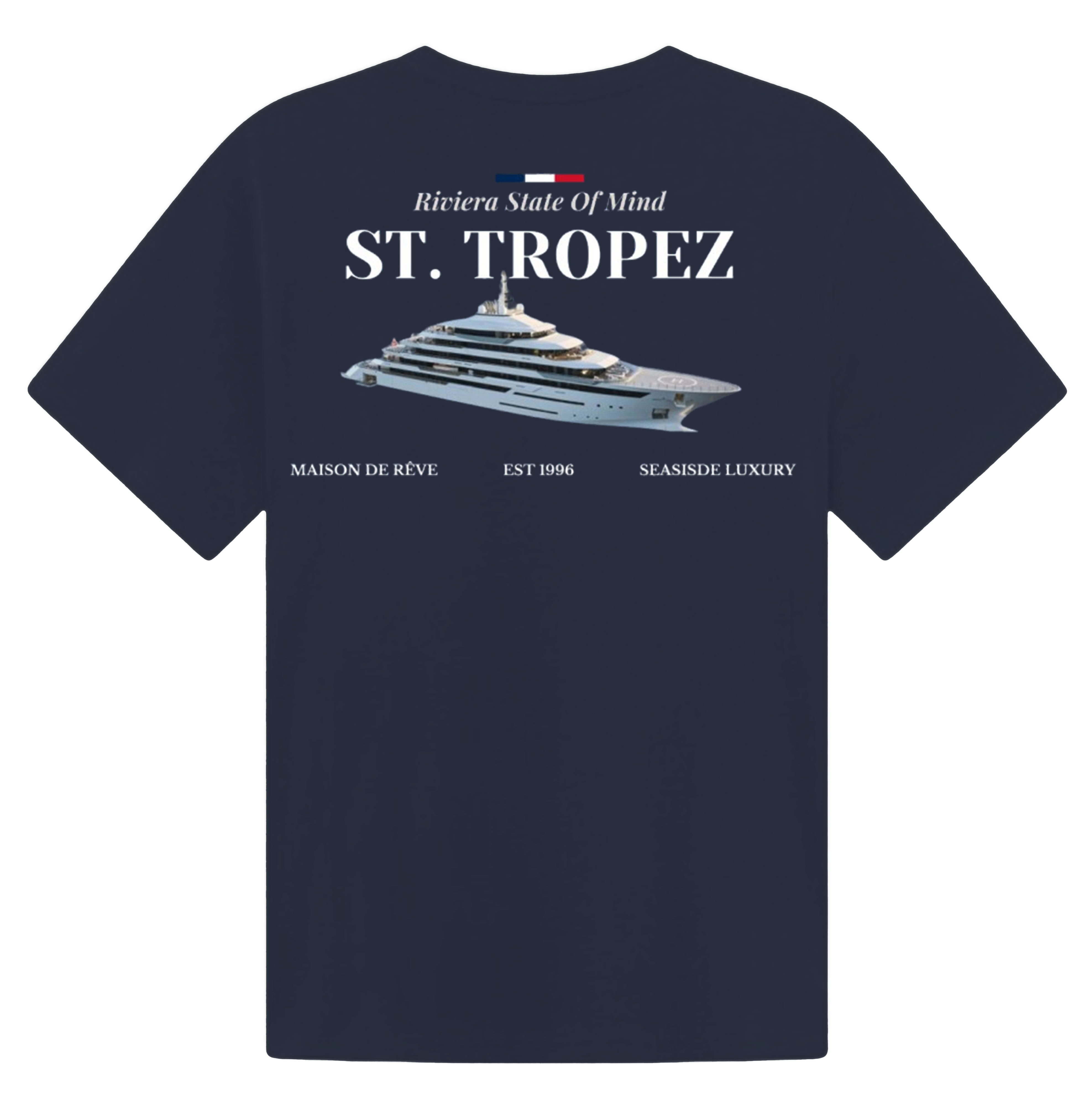 Yacht oversized heavyweight cotton tee navy