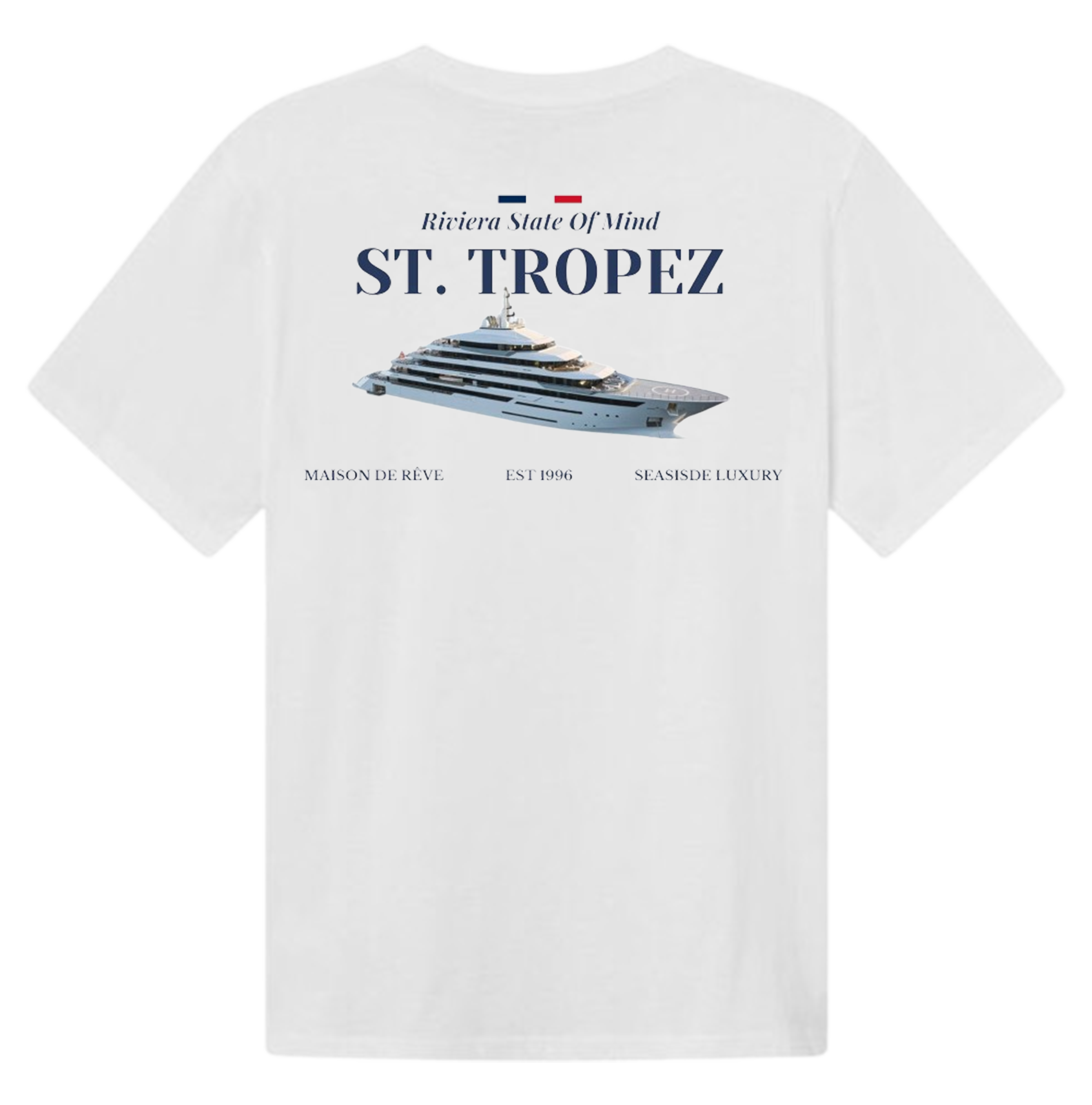 Yacht oversized heavyweight cotton tee white 